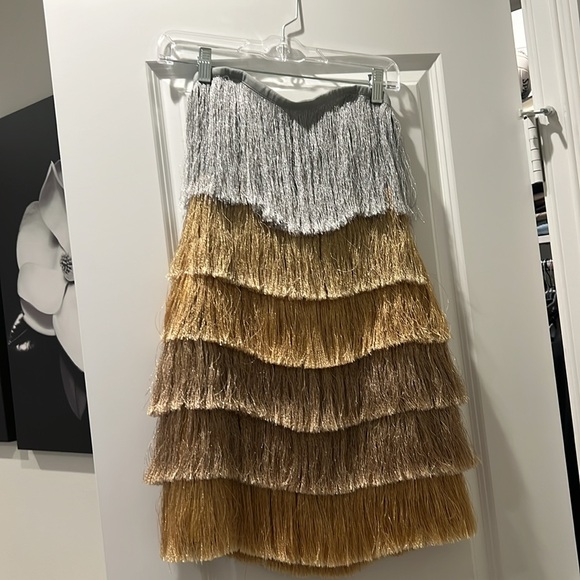 Milly Nuoir Metallic Fringe Minidress - Picture 10 of 10